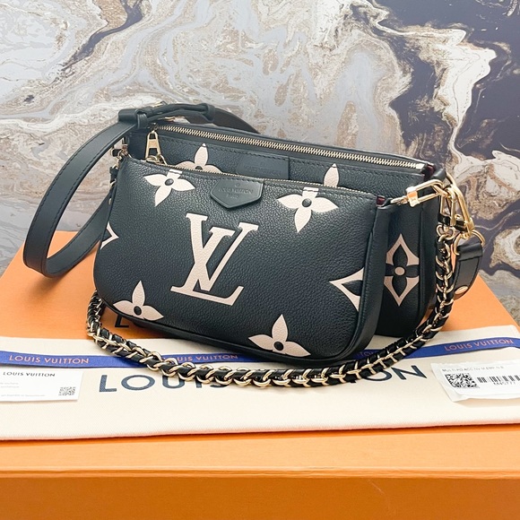 Louis Vuitton Empreinte Monogram Giant Multi Pochette Crossbody Bag - Picture 14 of 15
